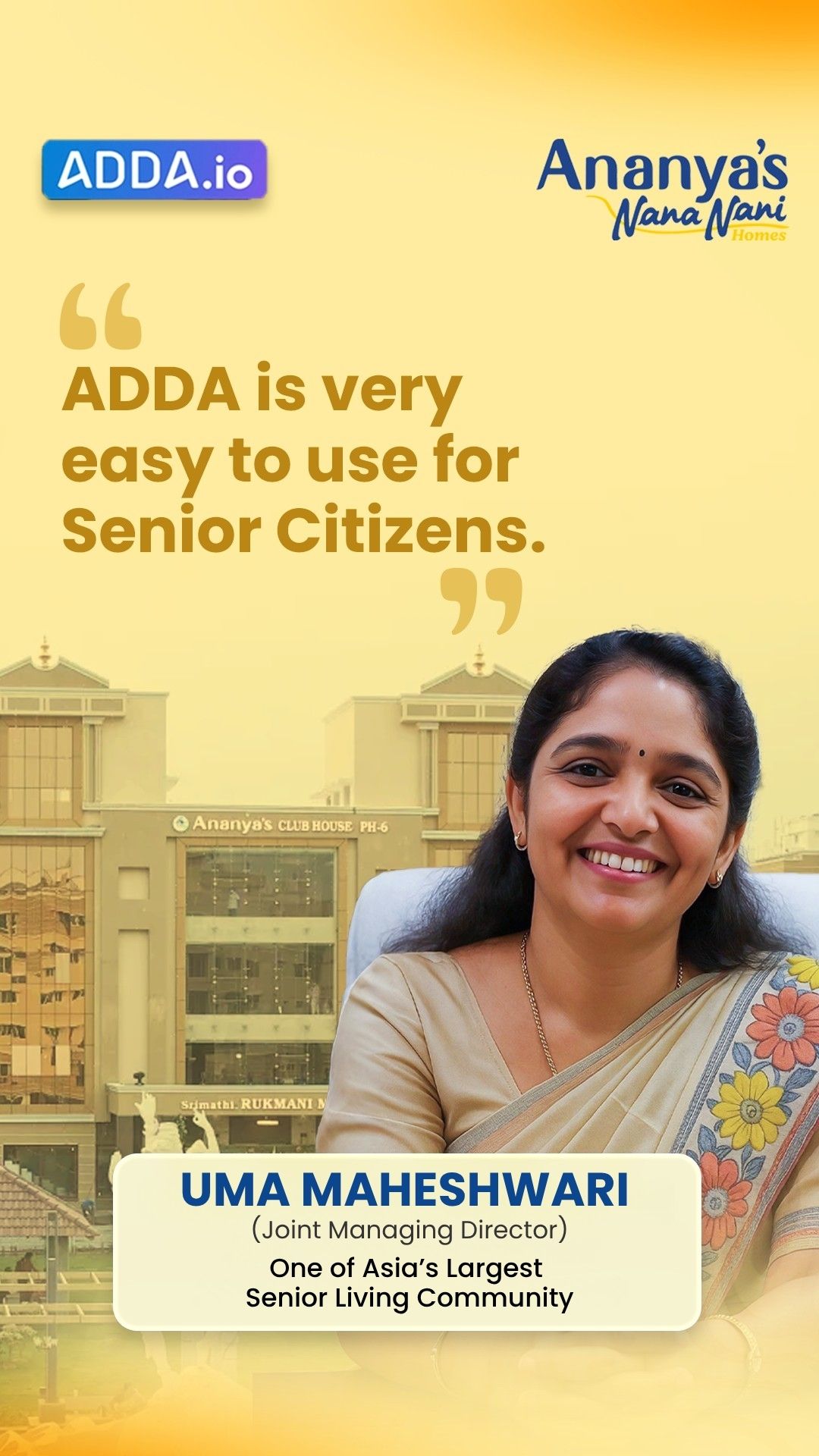 Uma Maheshwari — Ananya's Nana Nani Homes