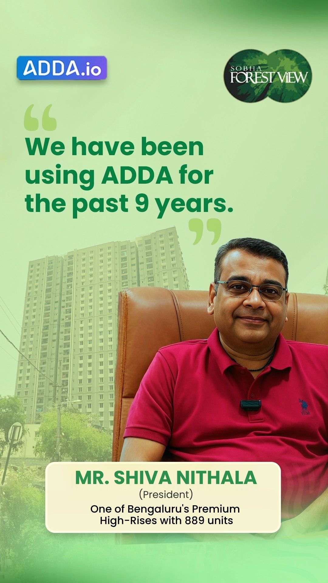 Mr. Shiva Nithala — Sobha Forest View