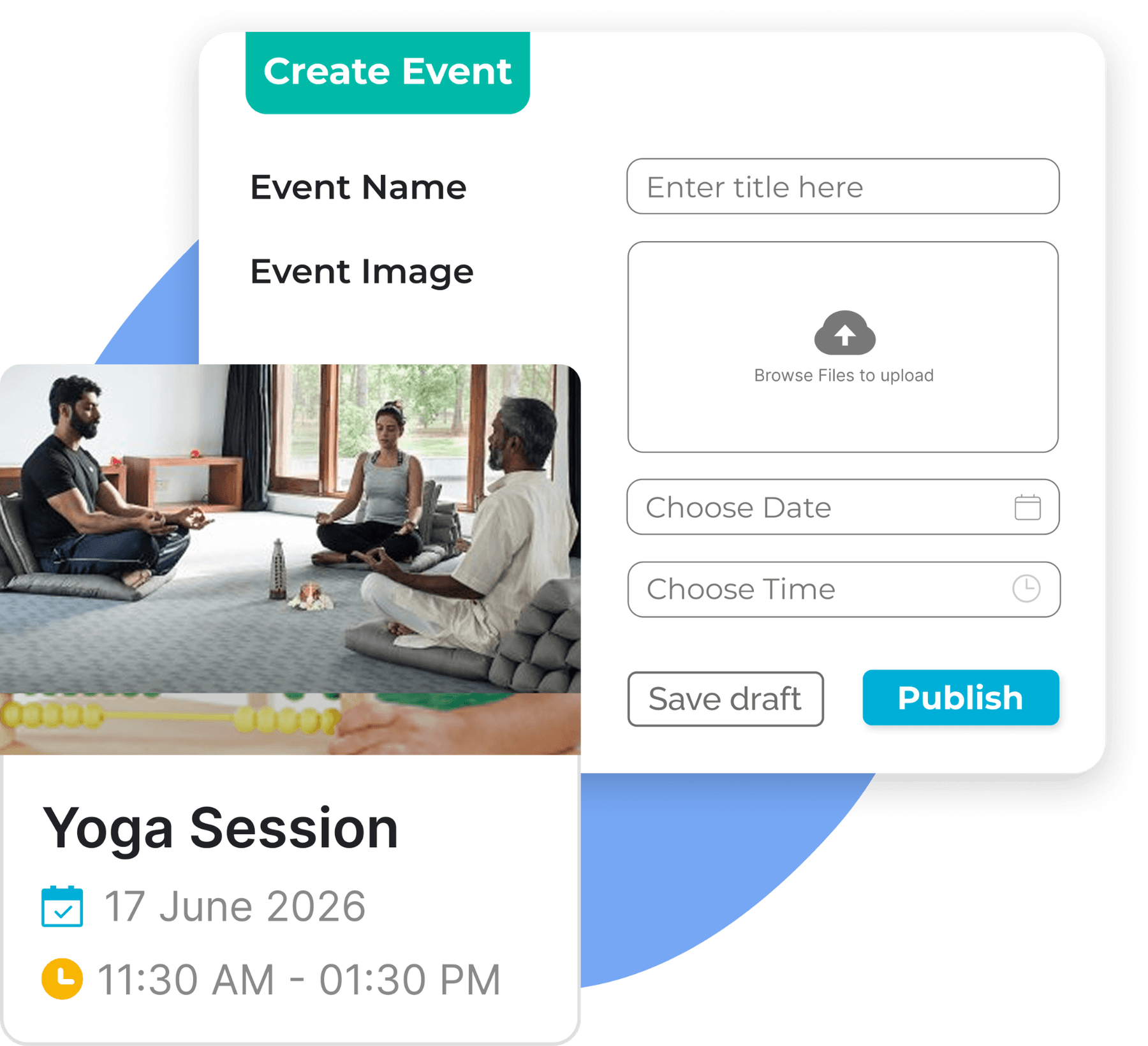 ADDA Events Management dashboard