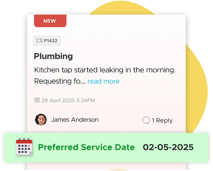 Preferred Service Slot mockup