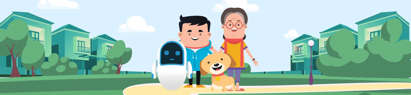 ADDA community — neighborhood illustration