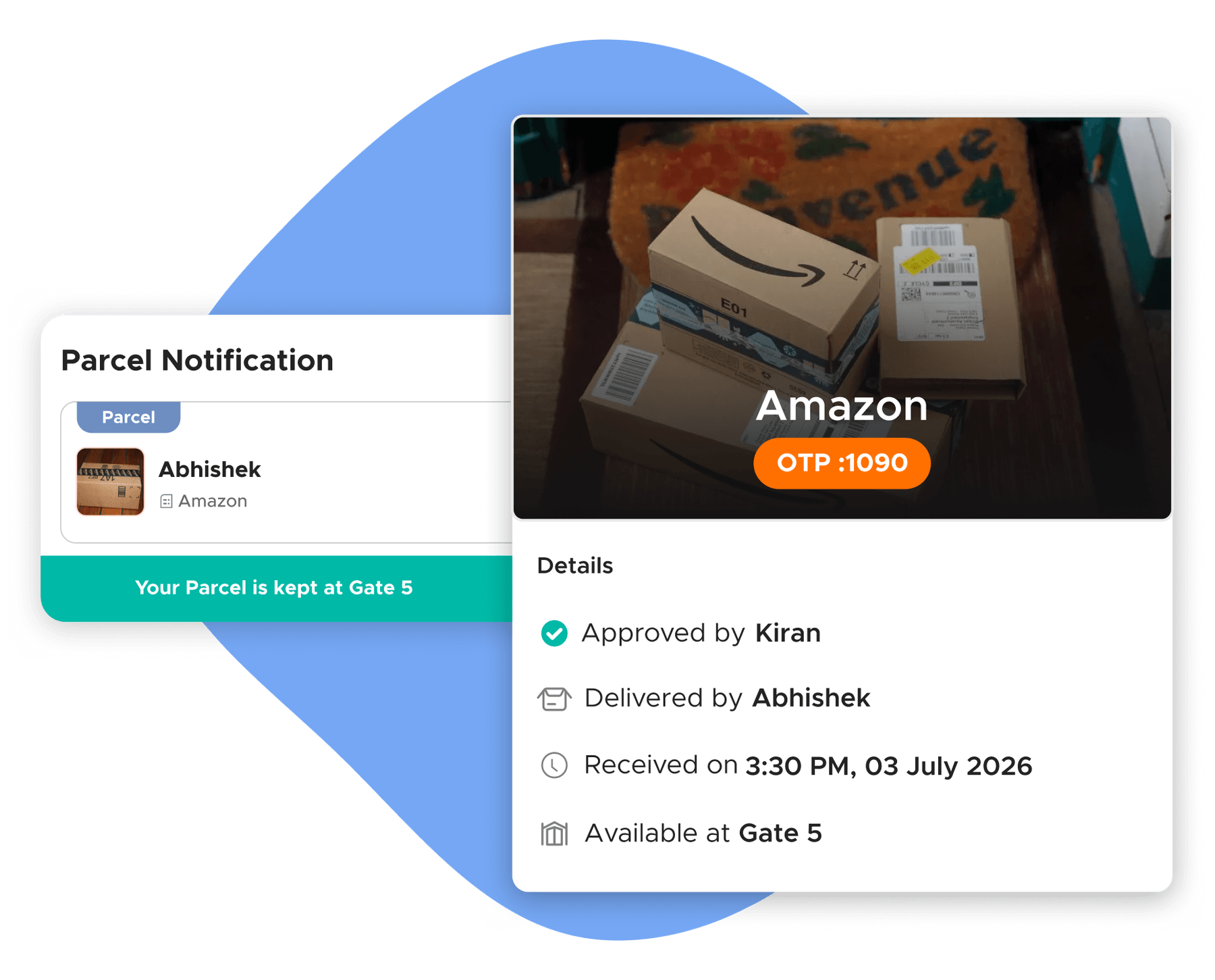 Parcel Notifications with Secure Pickup Records