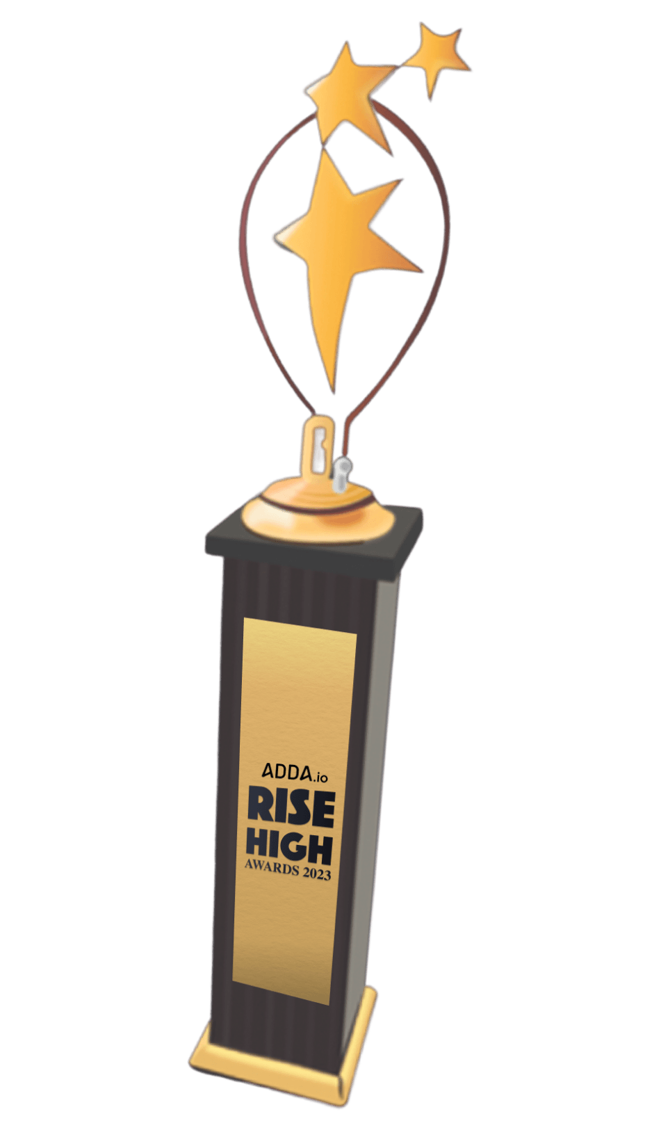 ADDA Rise High Awards trophy