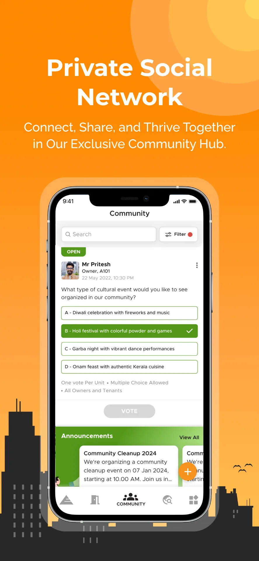 Private Social Network